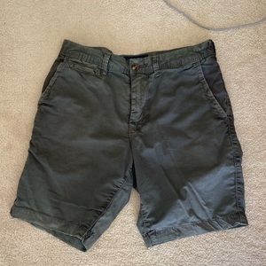 American Eagle Flat Front Shorts, 28 waist, Faded black